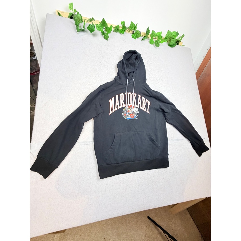 Mario Kart Nintendo Graphic Hoodie Black Mens Medium Sweatshirt Mario‎ Racing